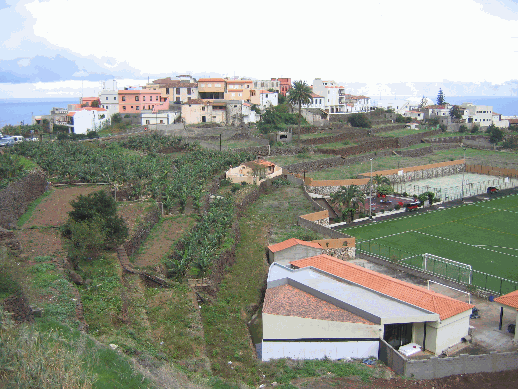 Agulo, das Dorf auf Fels gebaut